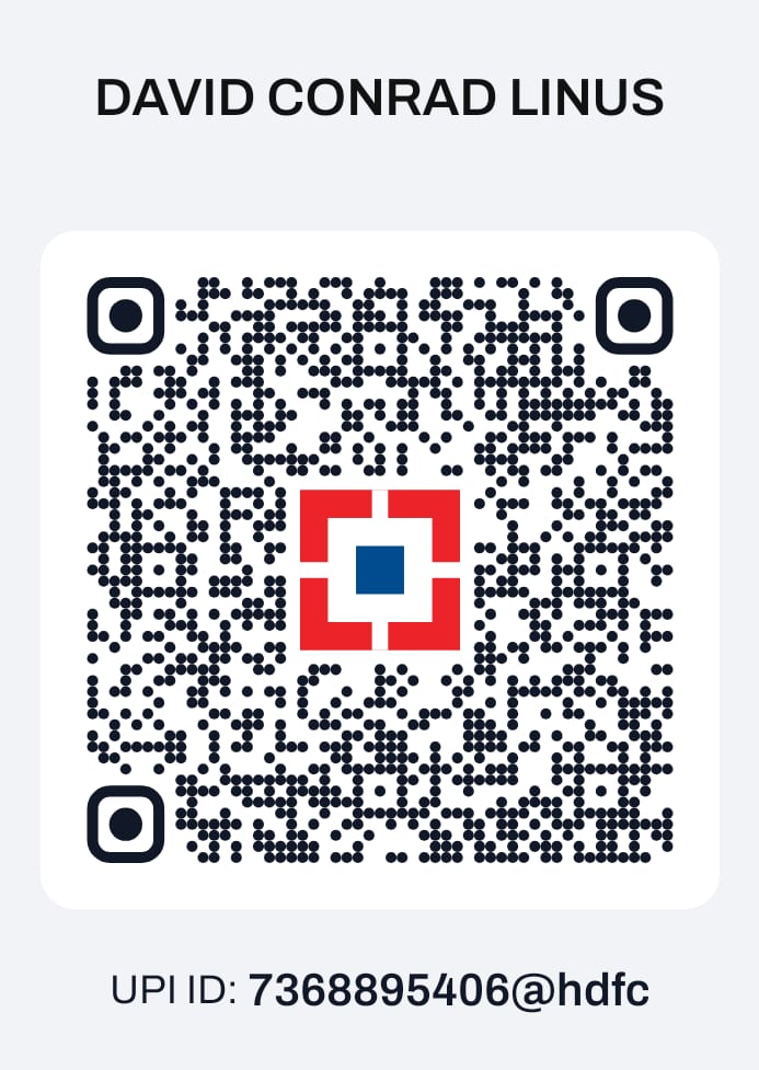David Linus HDFC QR Code